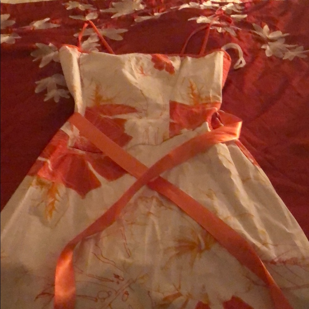 White flowery dress
